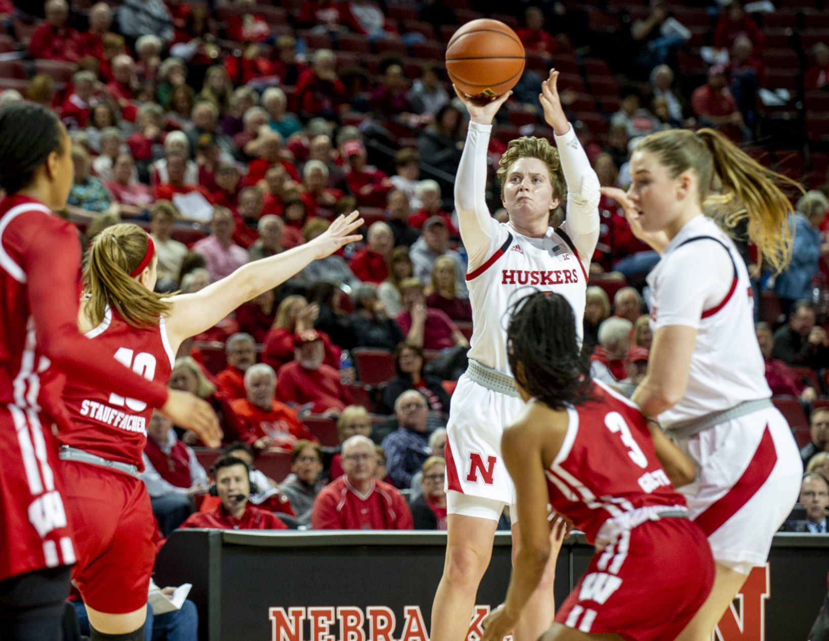 Nebraska vs. Wisconsin women's basketball, 1.9